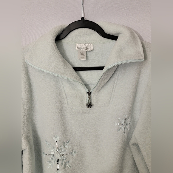 Coldwater Creek Microfleece Pullover 1/4 Zip Size M - Picture 3 of 9